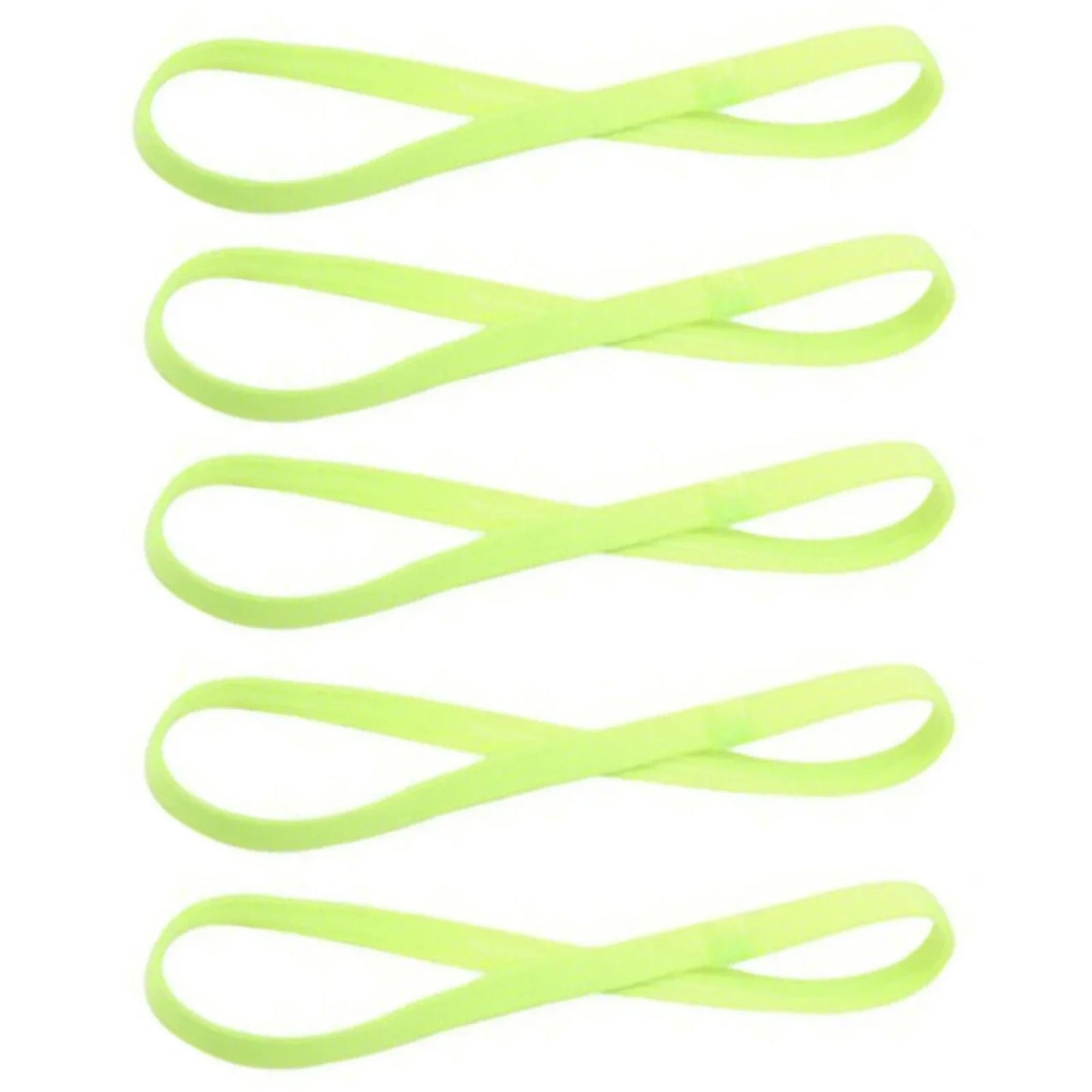 Vibrant Candy Color Yoga Hair Bands - Anti-Slip Elastic Sweatbands for Men & Women - Perfect for Sports, Running & Fitness