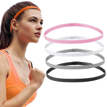 Vibrant Candy Color Yoga Hair Bands - Anti-Slip Elastic Sweatbands for Men & Women - Perfect for Sports, Running & Fitness