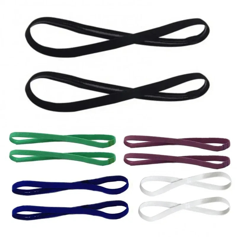 Vibrant Candy Color Yoga Hair Bands - Anti-Slip Elastic Sweatbands for Men & Women - Perfect for Sports, Running & Fitness