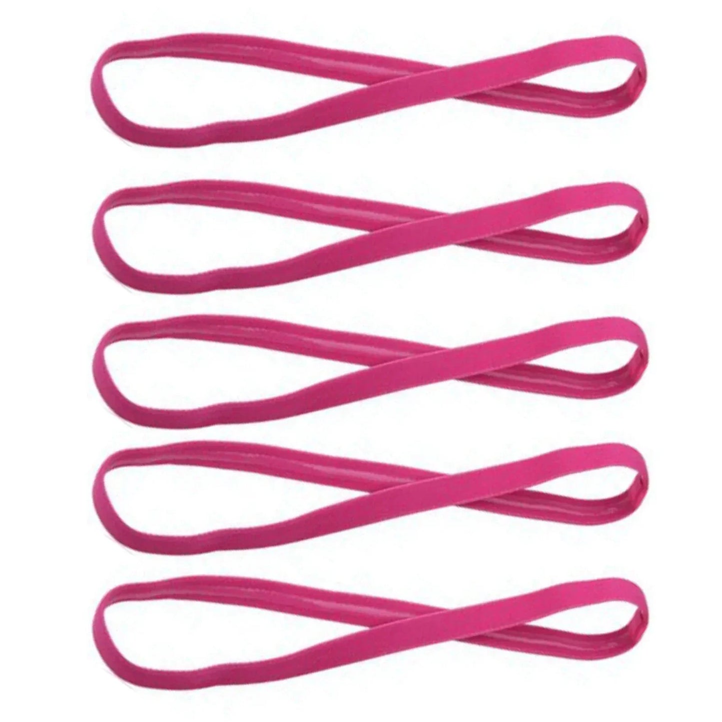 Vibrant Candy Color Yoga Hair Bands - Anti-Slip Elastic Sweatbands for Men & Women - Perfect for Sports, Running & Fitness