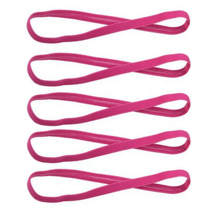 Vibrant Candy Color Yoga Hair Bands - Anti-Slip Elastic Sweatbands for Men & Women - Perfect for Sports, Running & Fitness