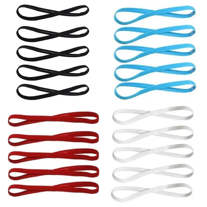 Vibrant Candy Color Yoga Hair Bands - Anti-Slip Elastic Sweatbands for Men & Women - Perfect for Sports, Running & Fitness